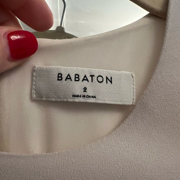 Aritzia Babaton Patricio Short Sleeve Shift Dress - Purple/Grey - Size 2 - Picture 1 of 3